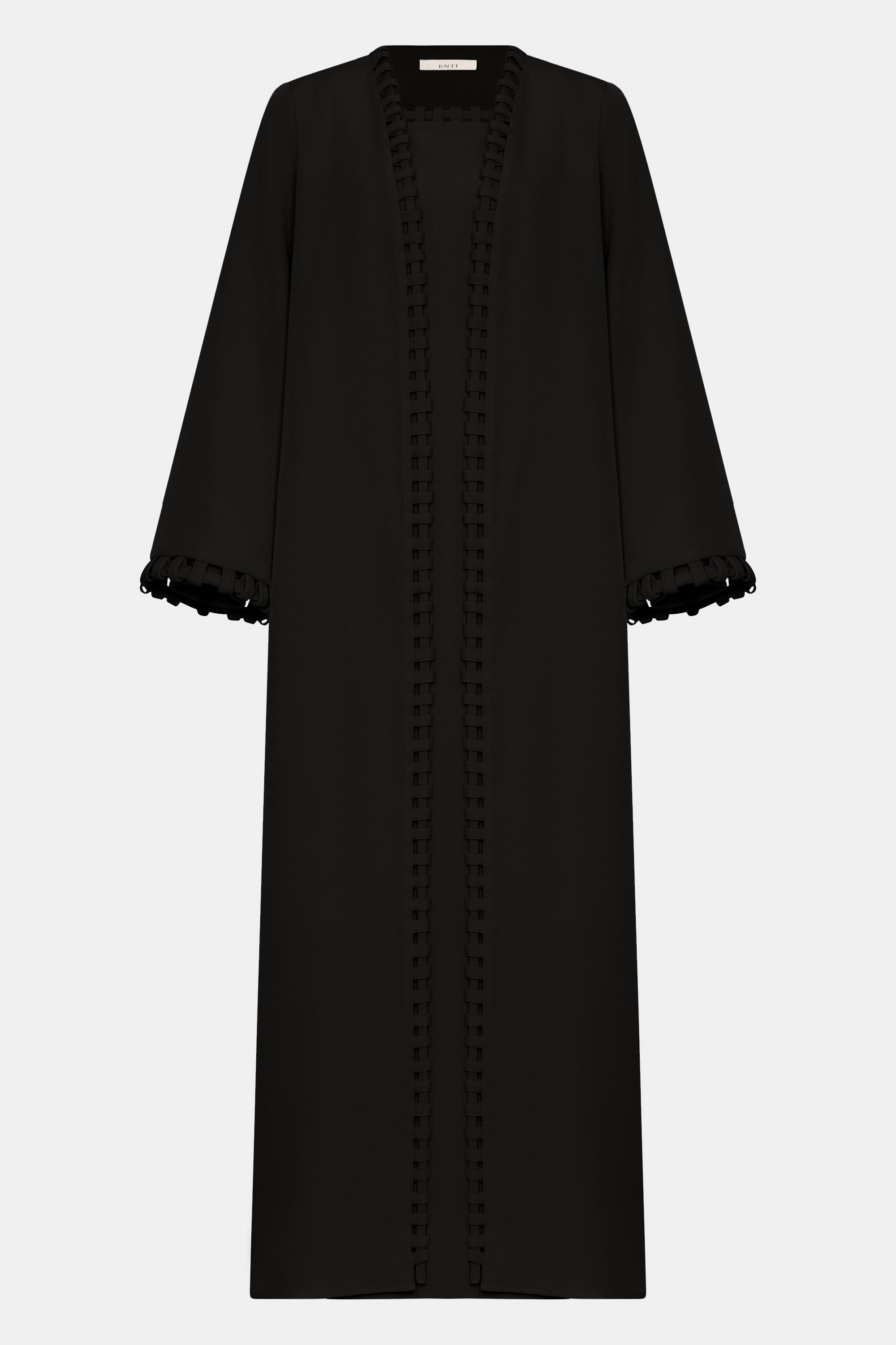 Abaya tissée - Noire