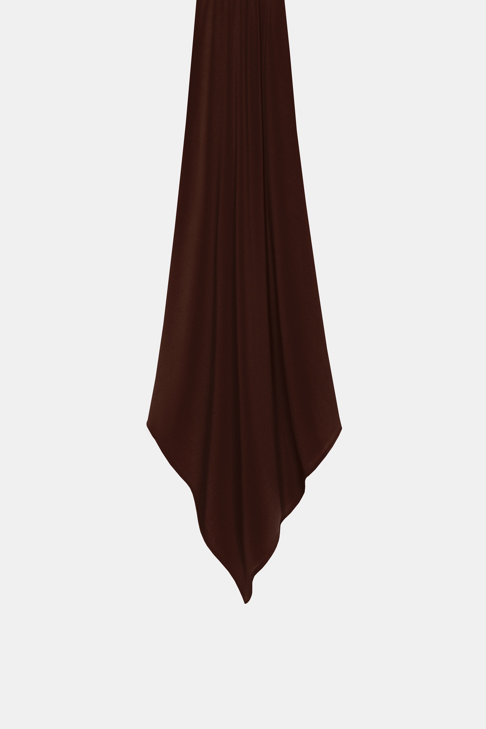 de enti premium jersey hoofddoek die ademend is en in de kleur Dark Brown