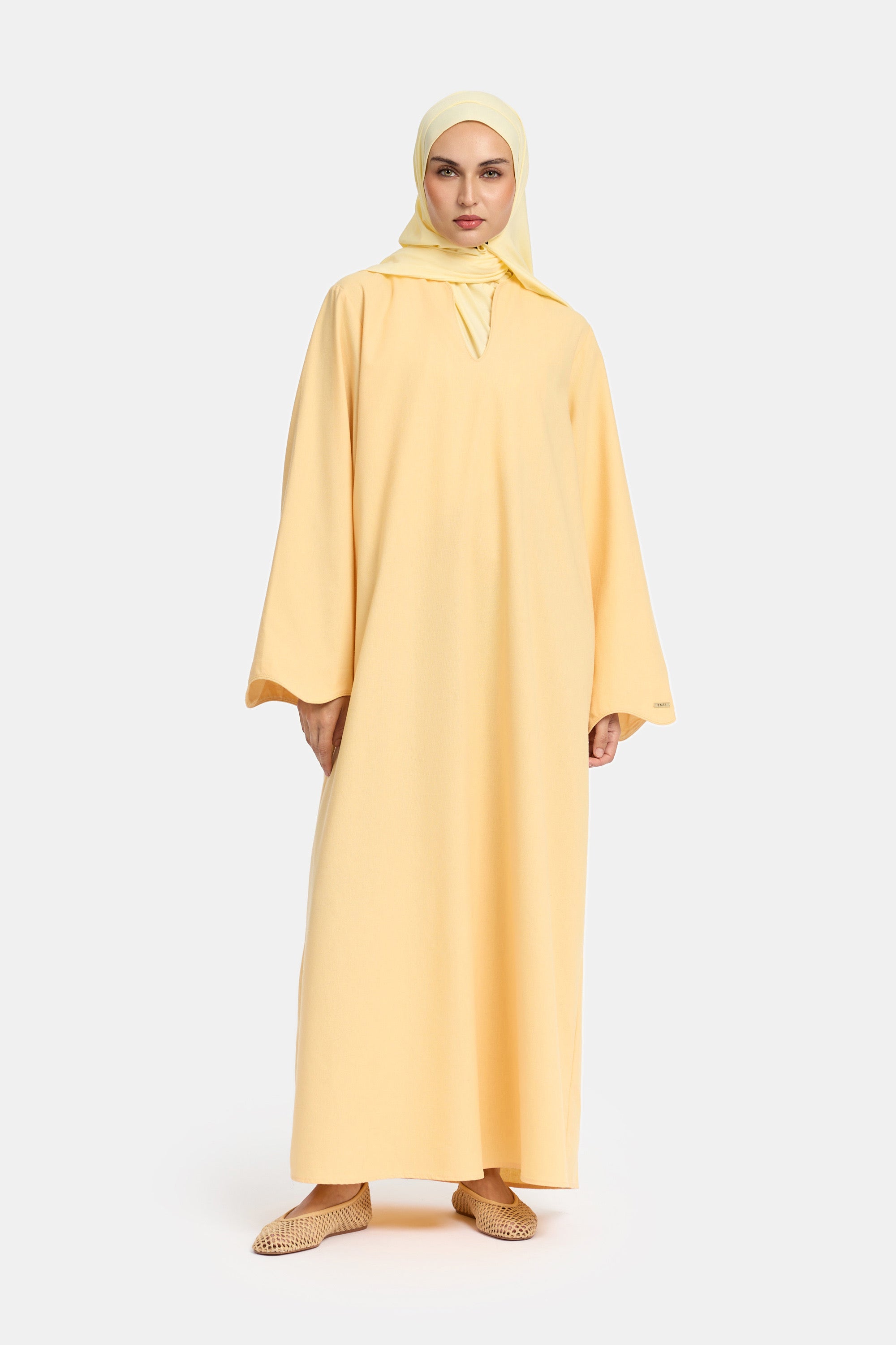 Linen Dress - Sorbet Yellow