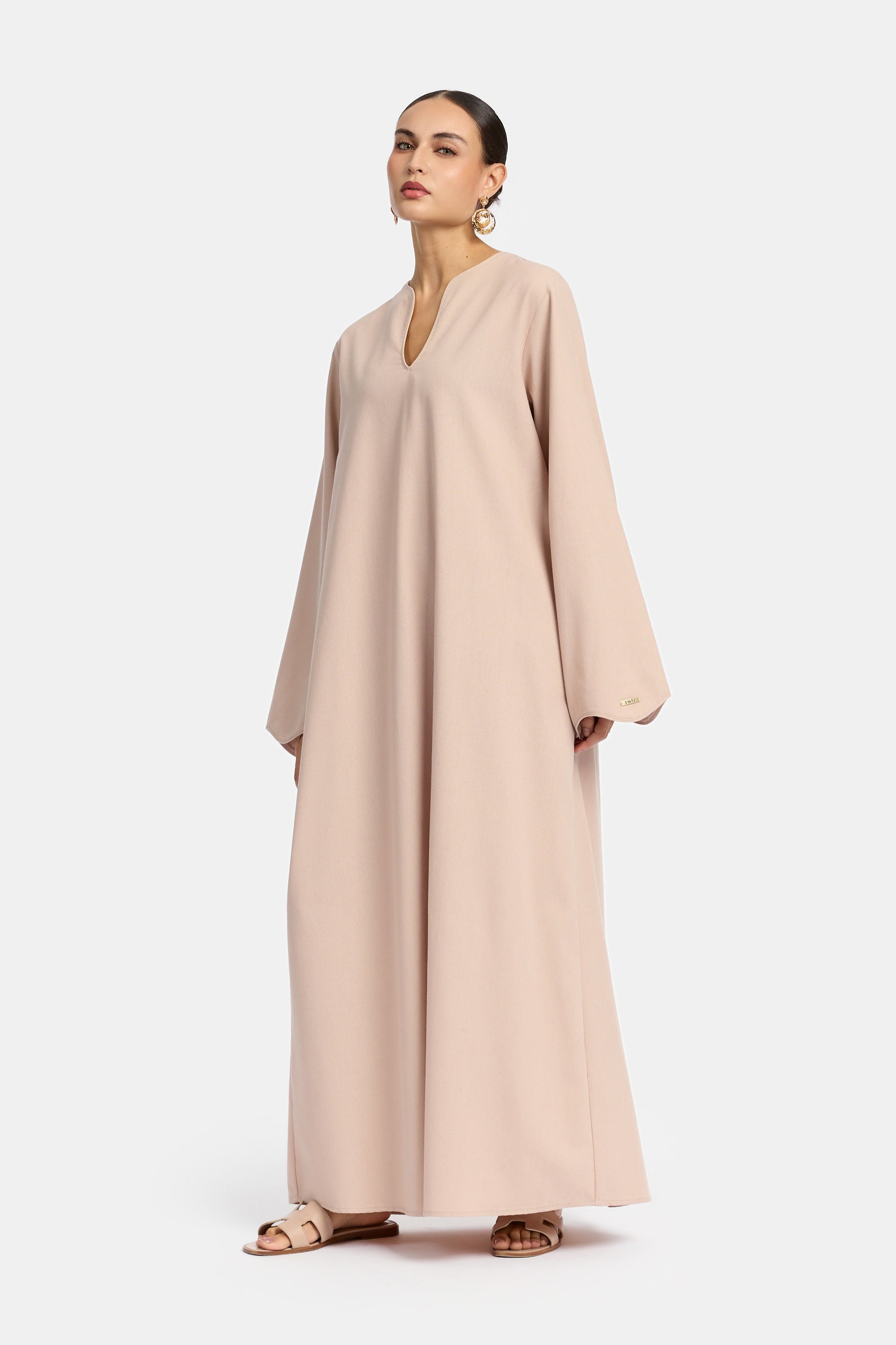 Linen Dress - Pastel Pink