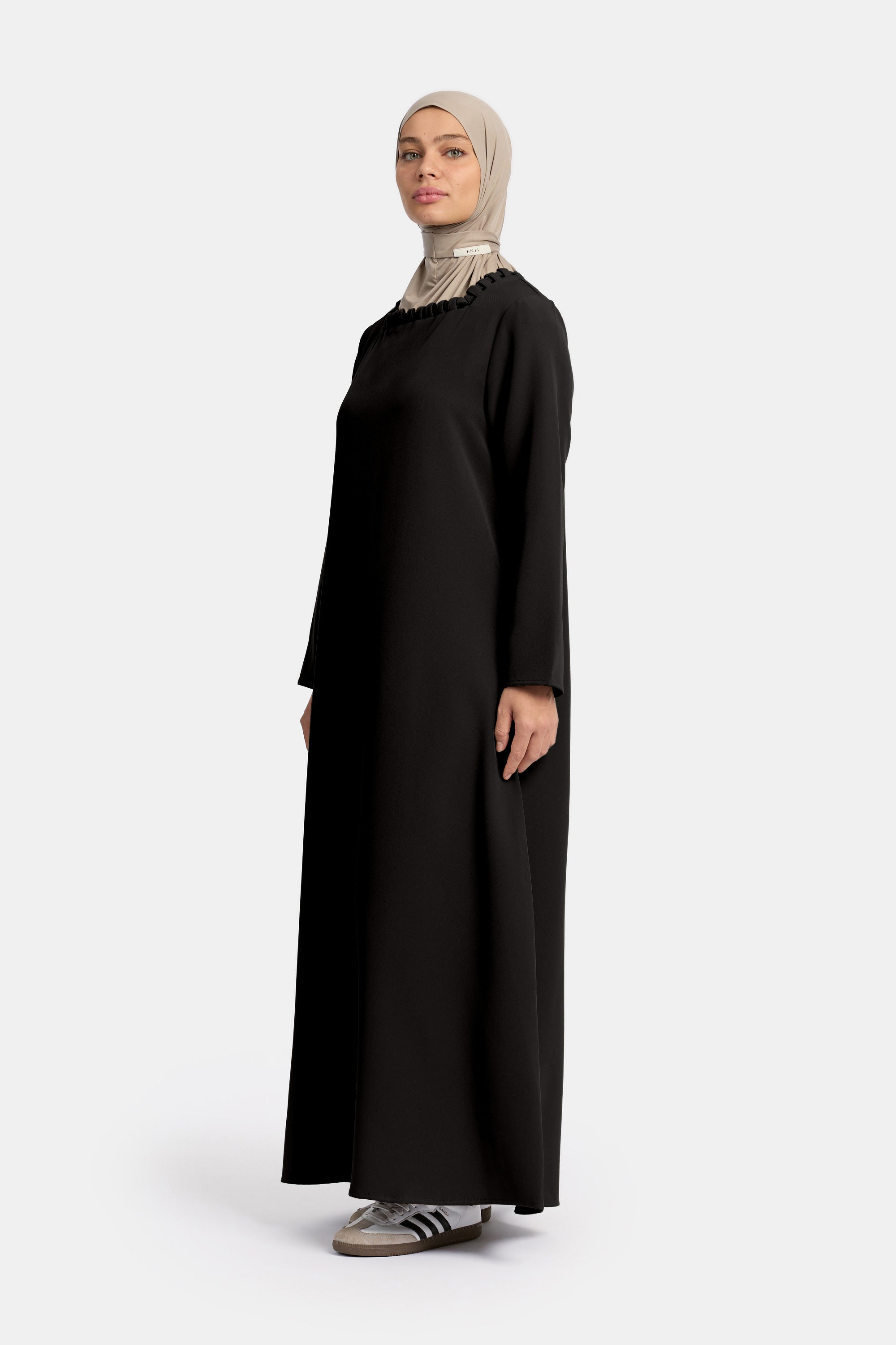Abaya tissée - Noire