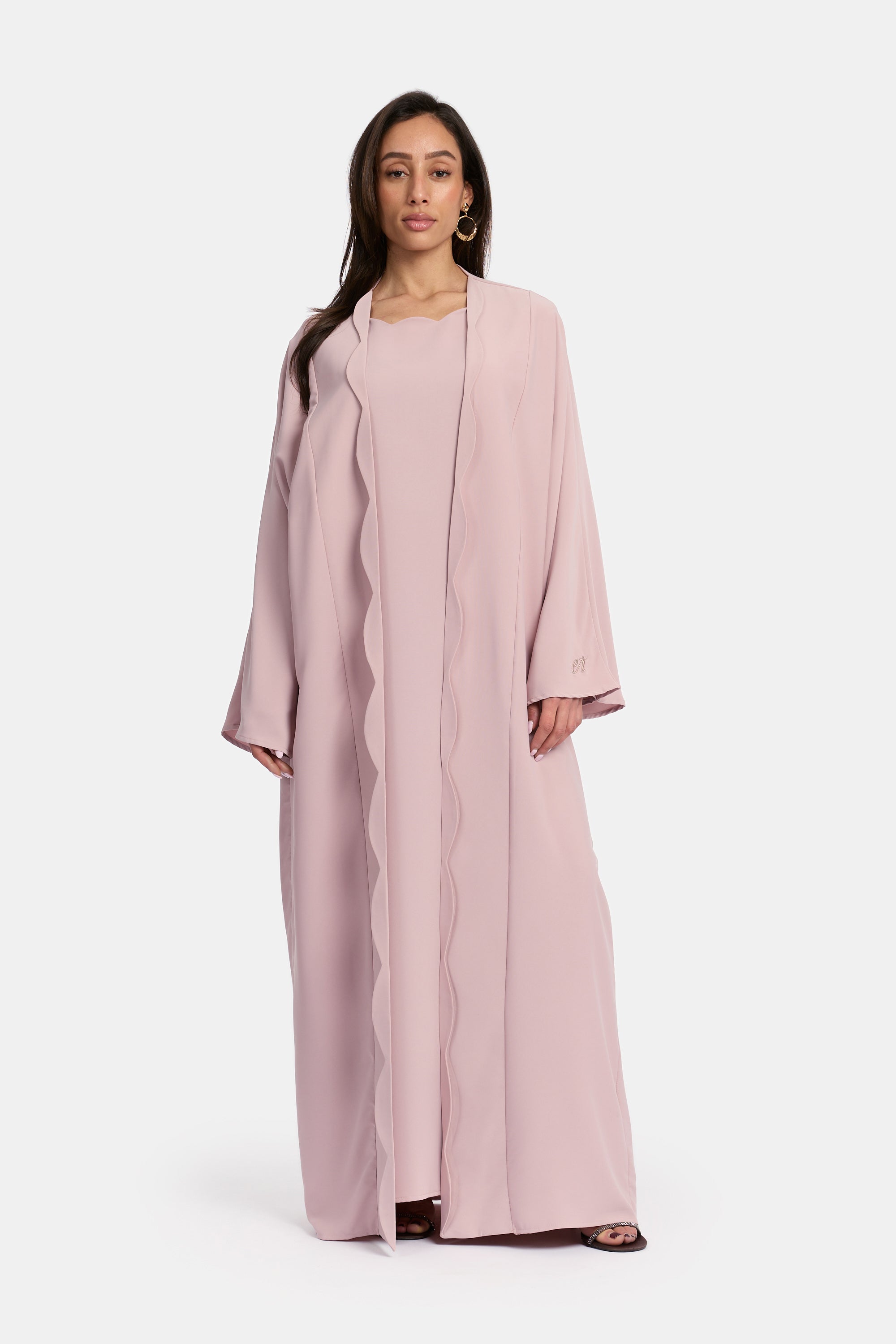 Cut Out Kimono Set - Mauve