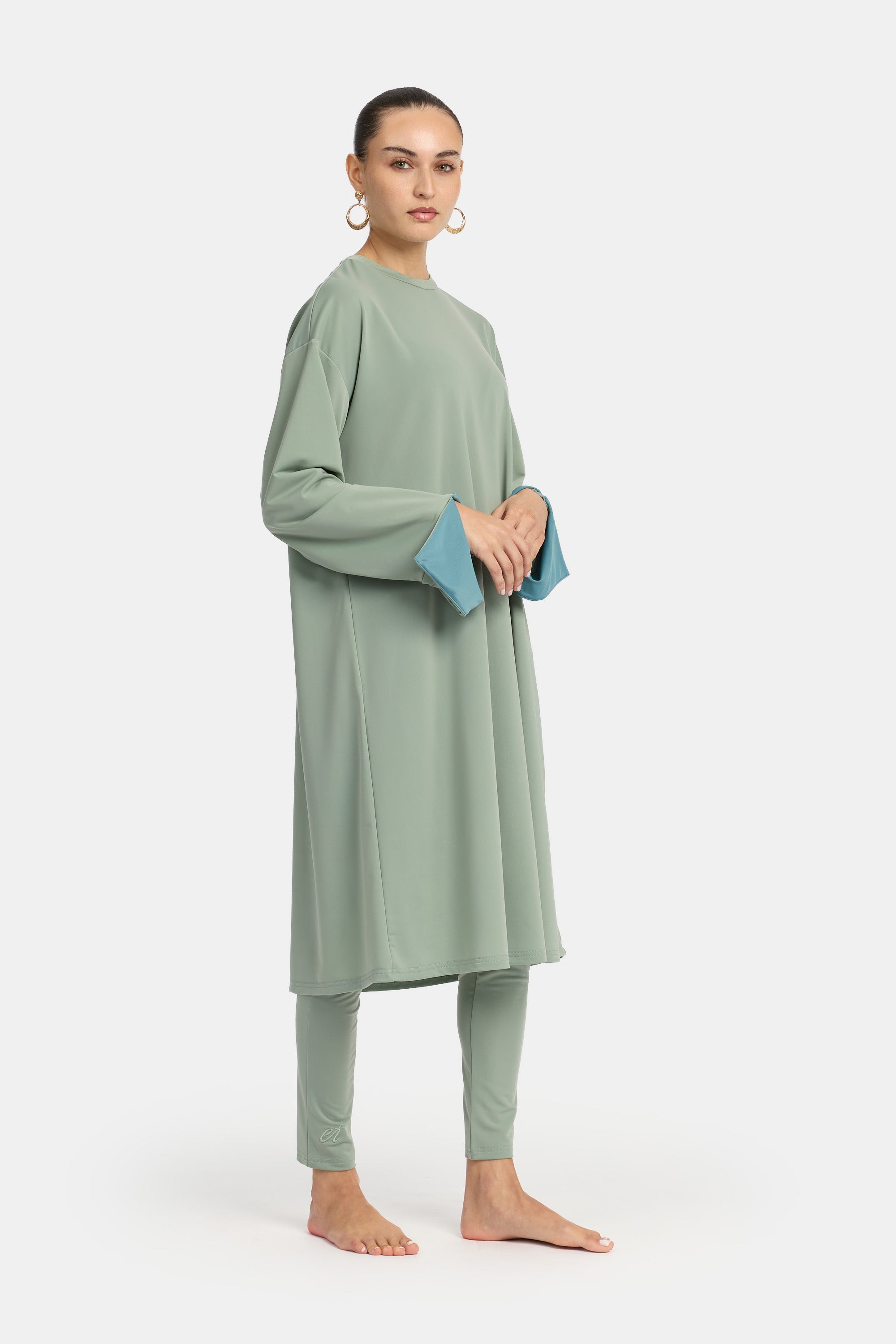 Burkini 4PCS Set - Sea x Green