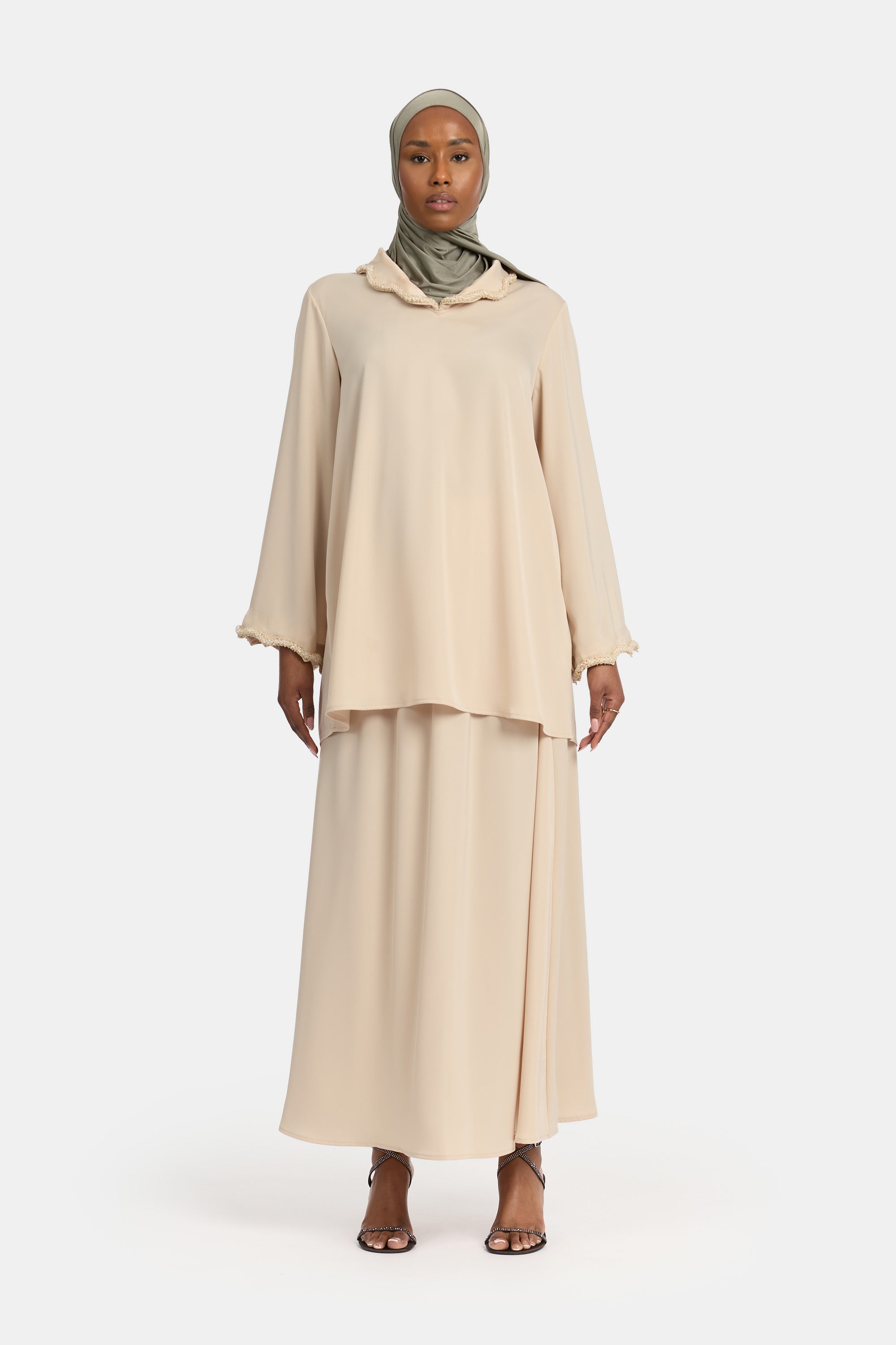 Limited Edition Skirt Set - Almond