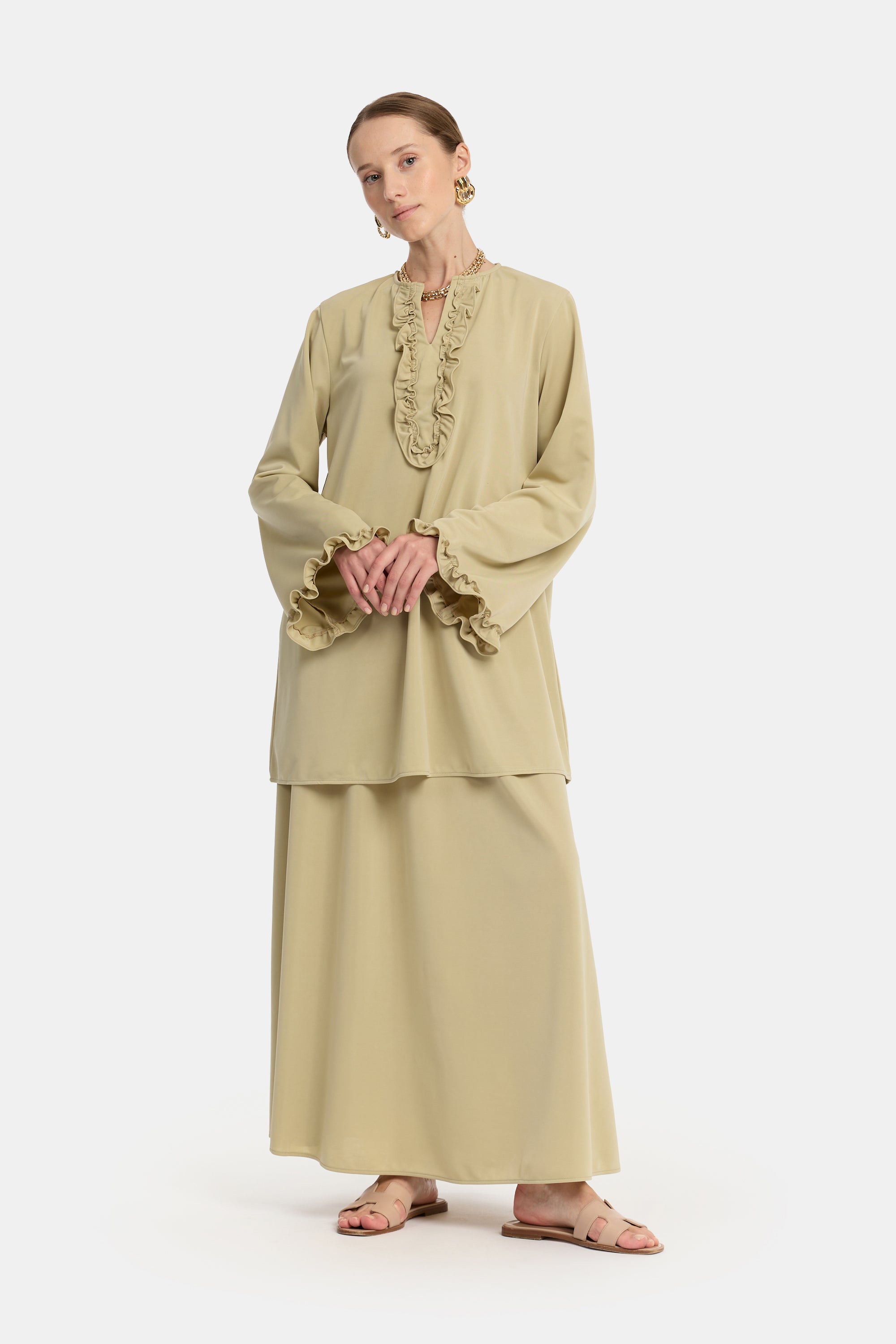 Ruffle Tarz Skirt Set - Laurel