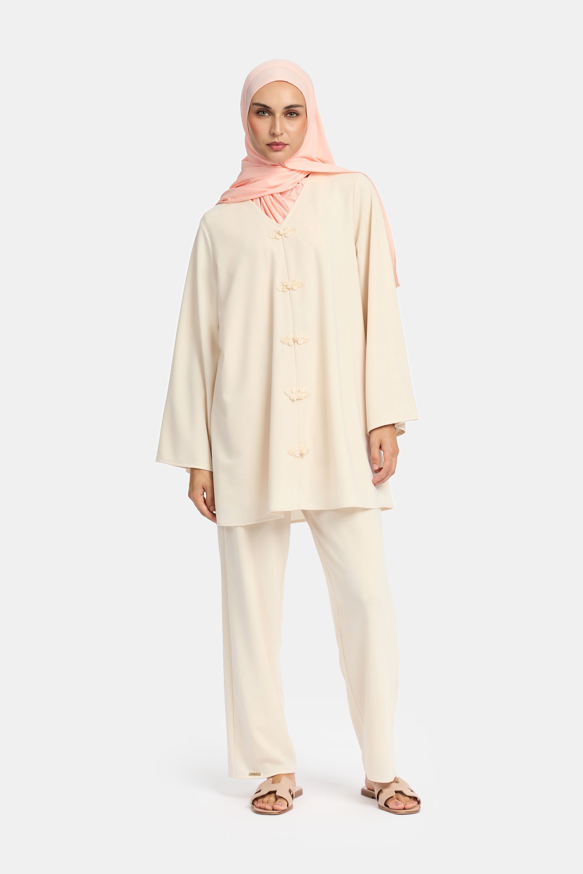 Kaftan Set - Soft Beige