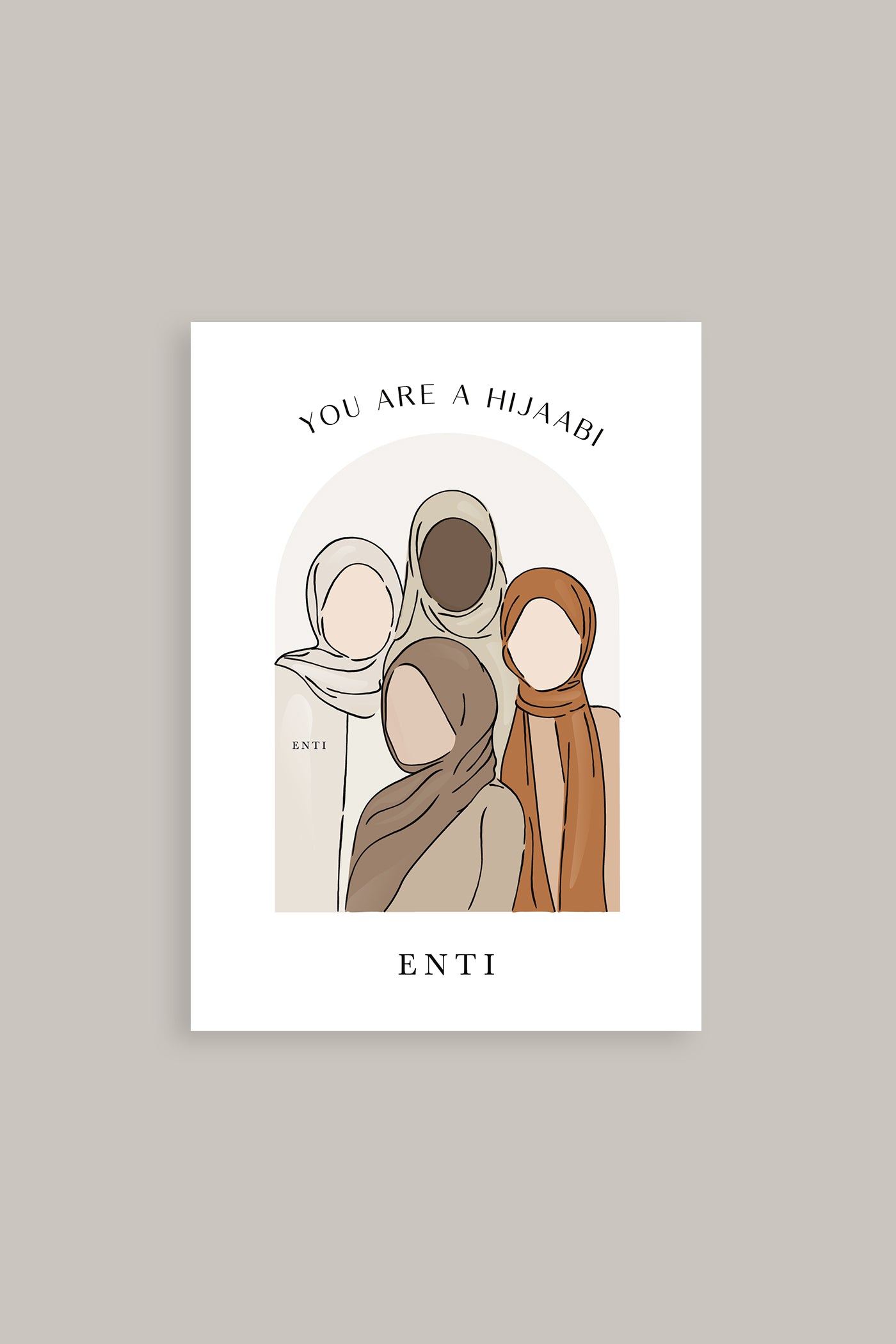 You are a Hijaabi - Wenskaart