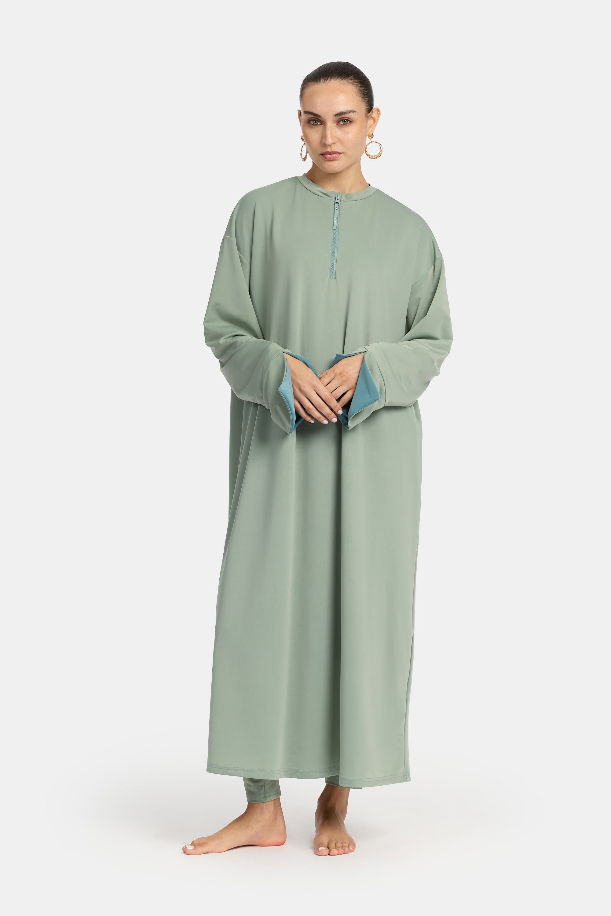 Burkini 4PCS Set - Sea x Green