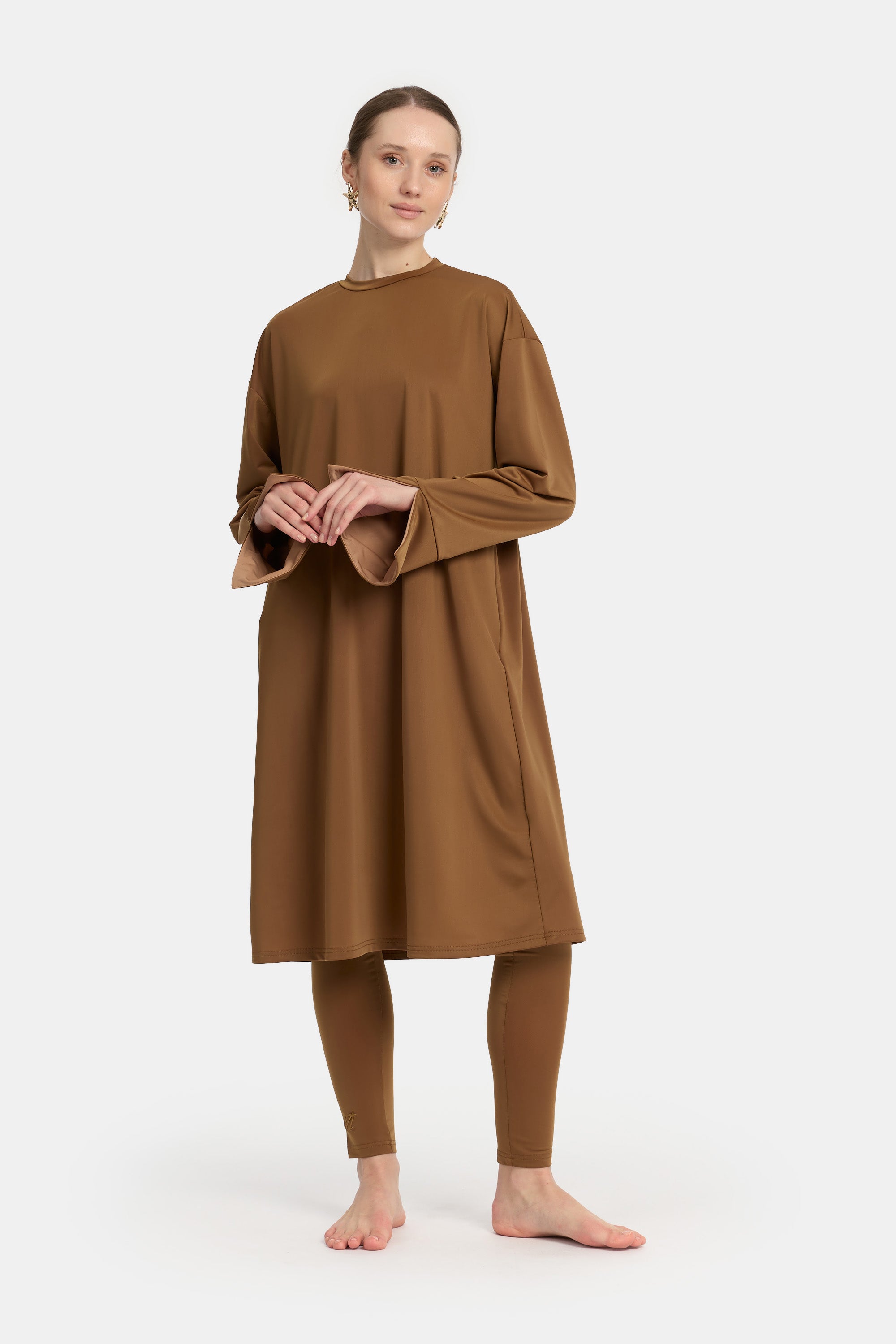 Burkini 4PCS Set - Camel x Beige
