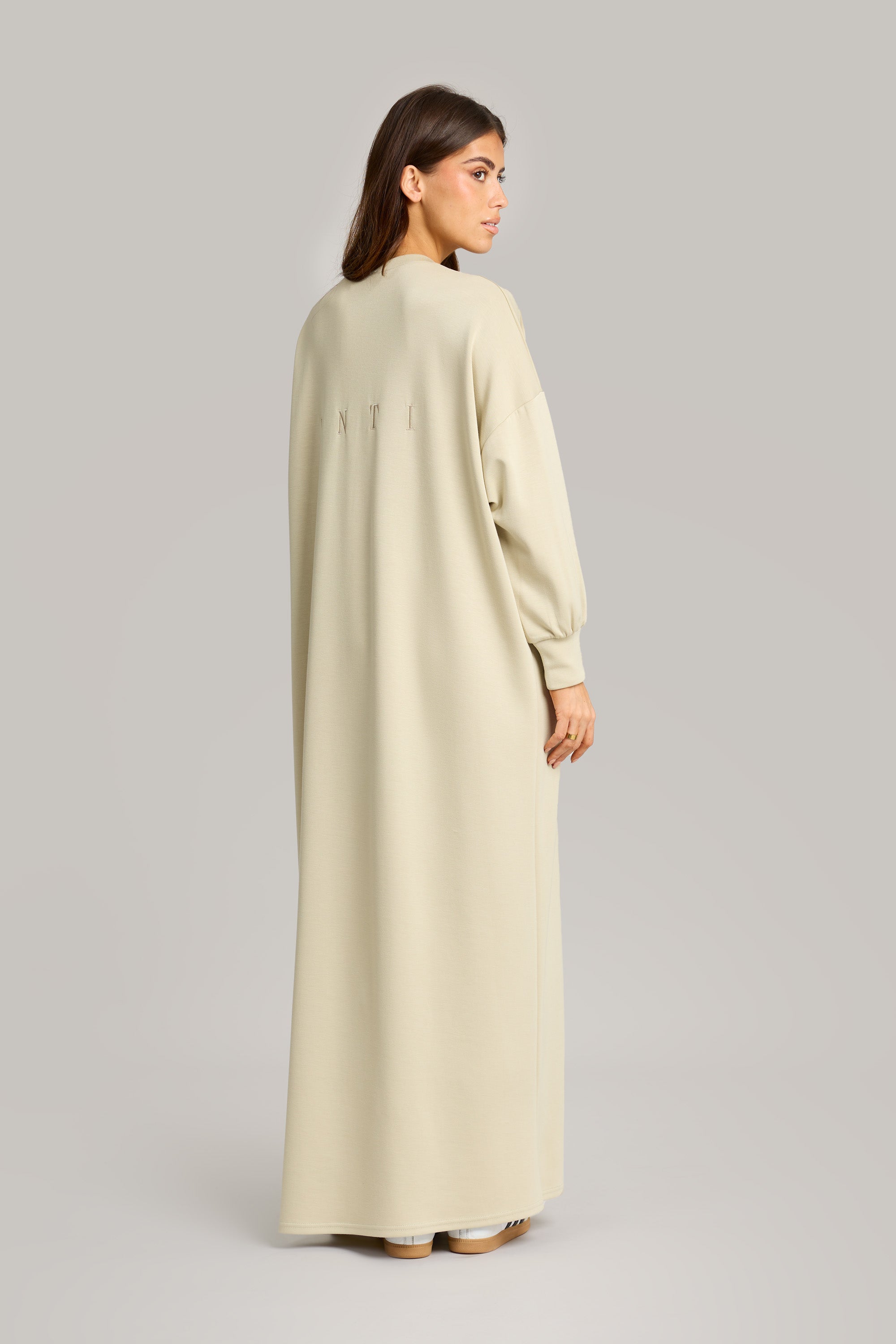 Comfy Midi Dress - Light Moss