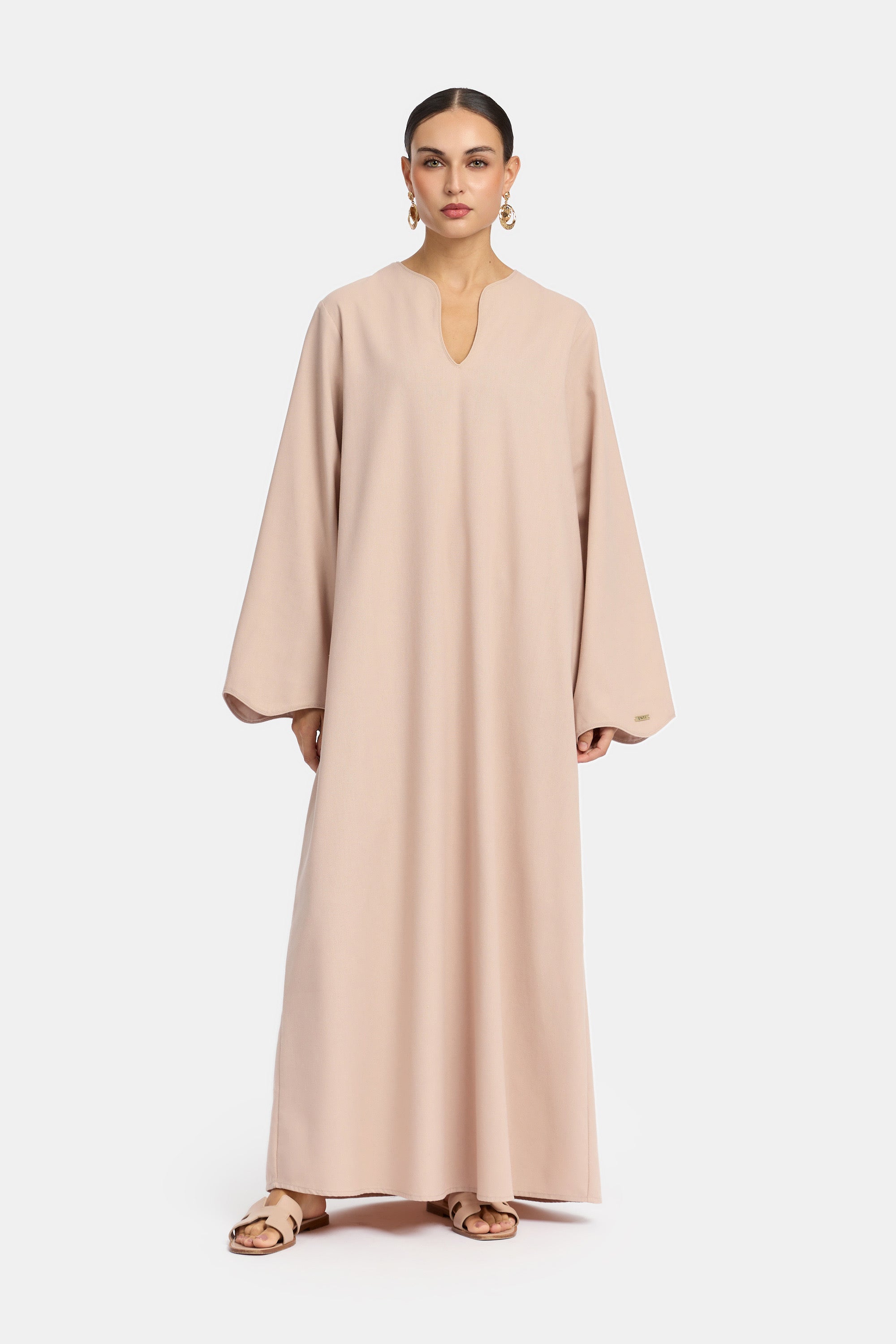Linen Dress - Pastel Pink