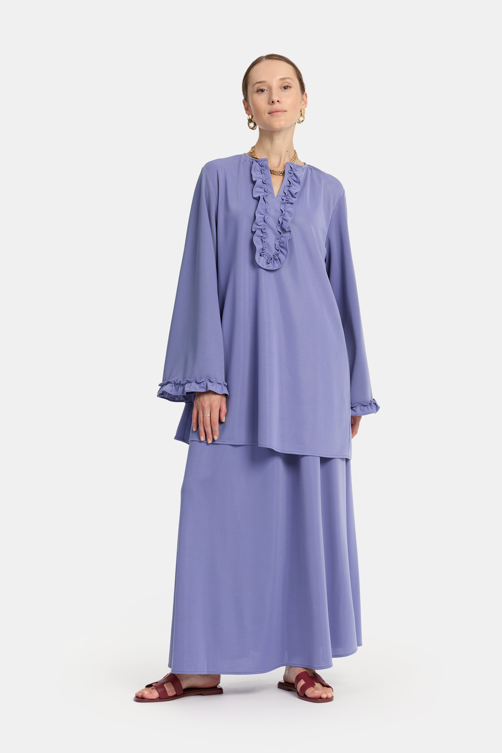 Ruffle Tarz Skirt Set - Deep Ocean