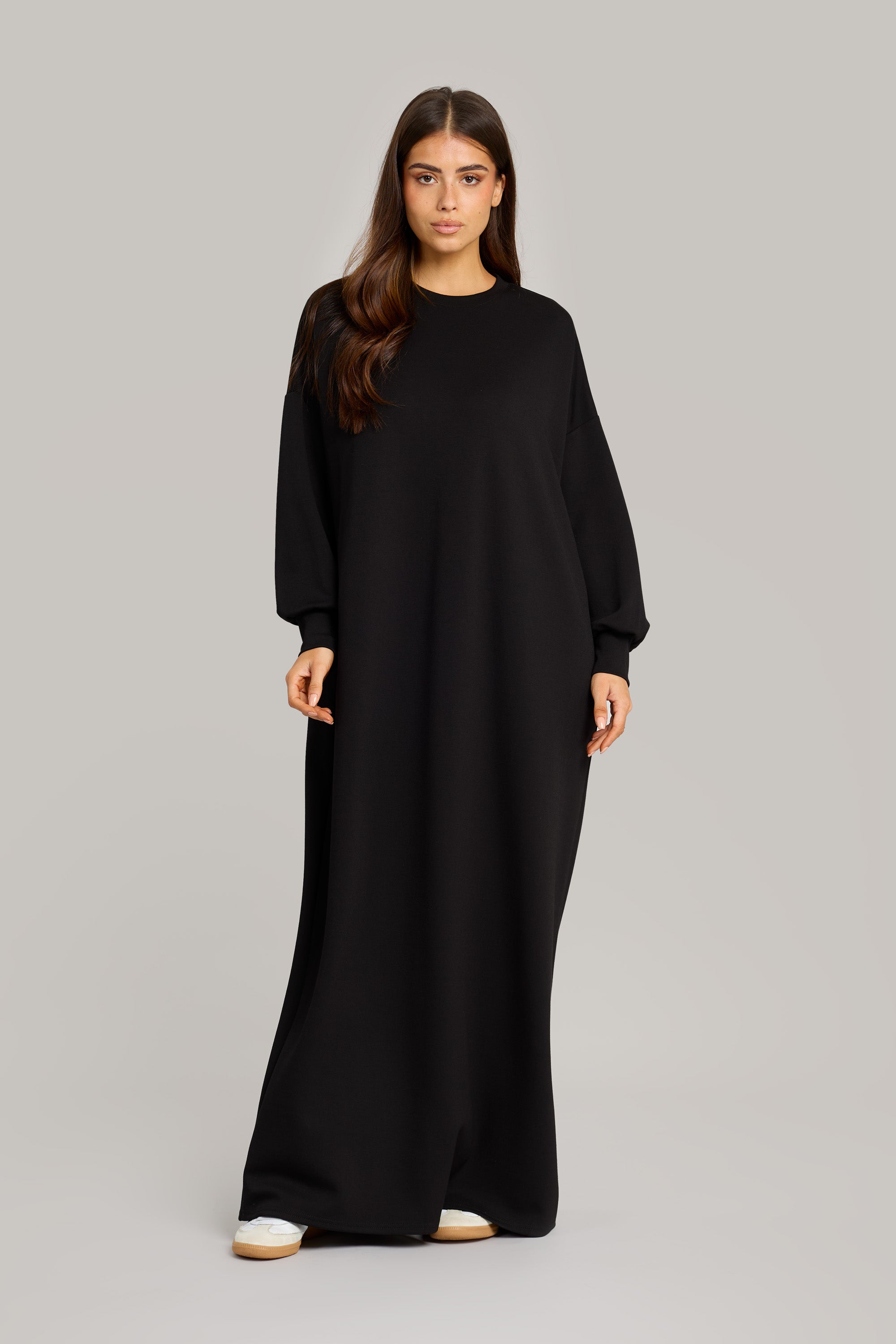 Comfy Midi Dress - Black