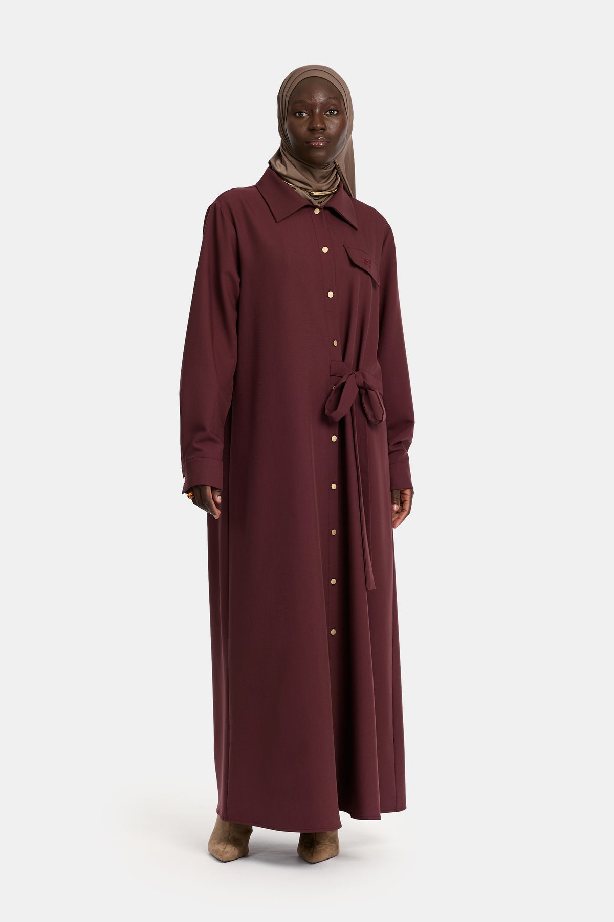 Wrap Maxi Blouse - Vintage Purple