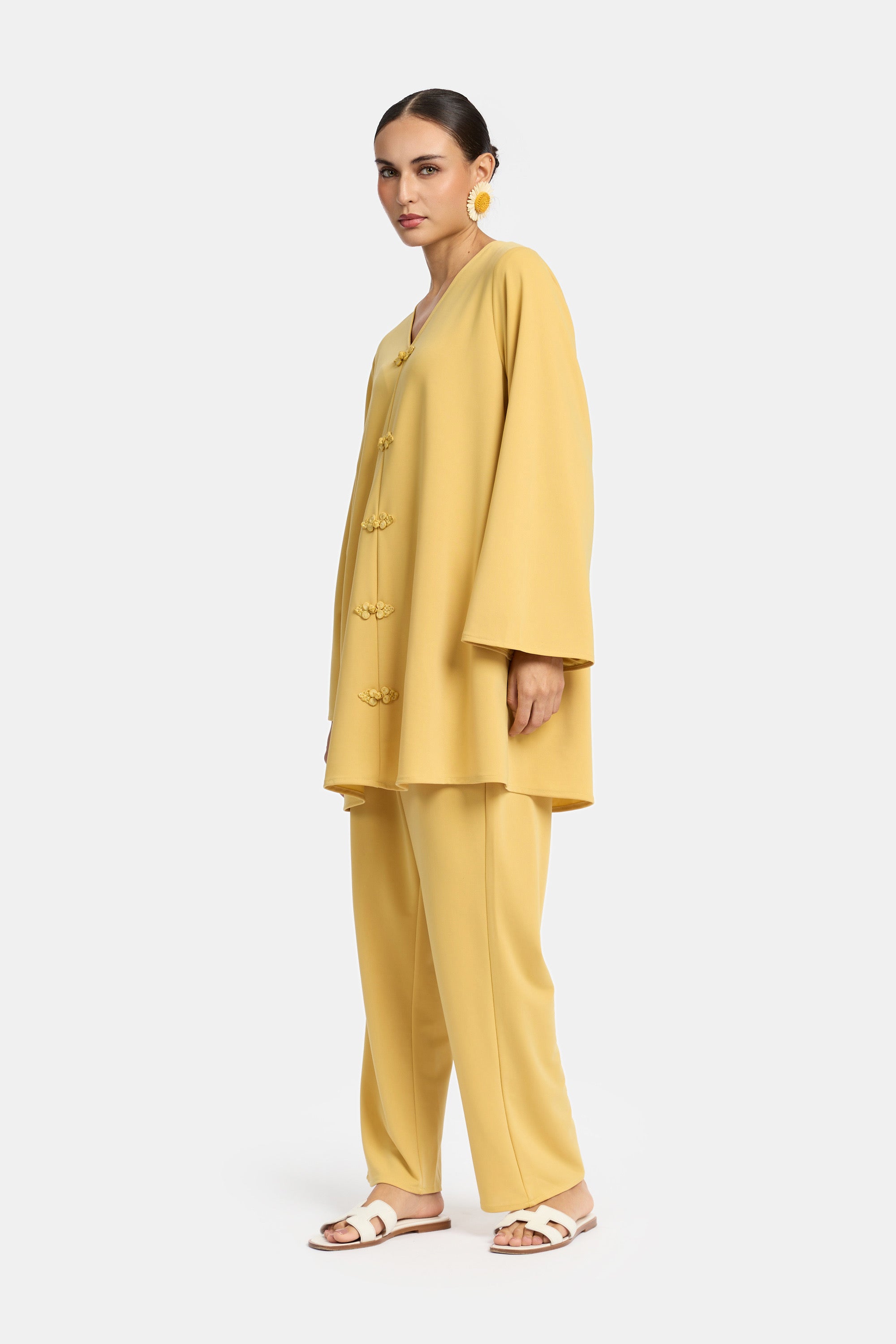 Kaftan Set - Sorbet Yellow